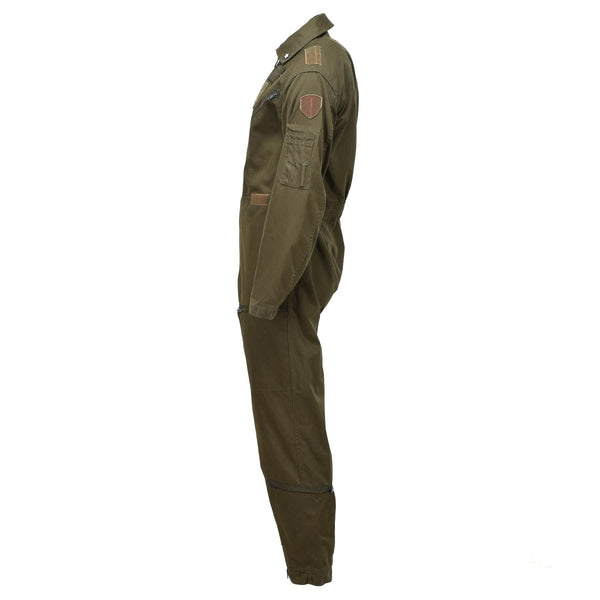 Genuine Italian aircrew flight coverall military suit mechanic olive jumpsuit