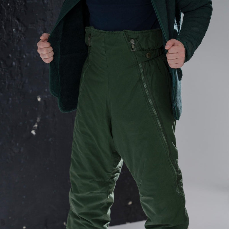 Genuine Swedish army pants insulated M90 green Thermal trousers cold weather