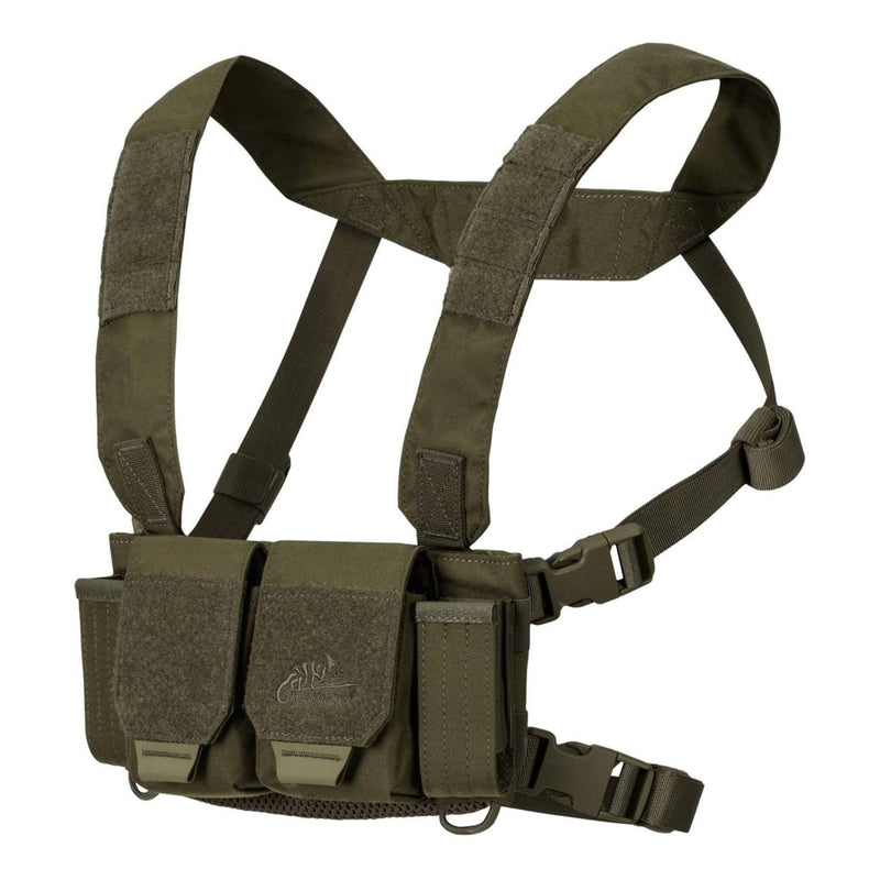 Helikon-tex Competition Multi Gun chest rig shooting tactical Molle cordura vest  olive two pistol mag pouches on front