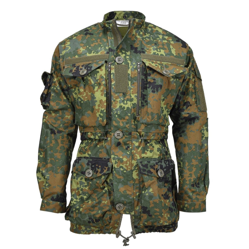 Leo Kohler military durable ripstop material smock jacket flecktarn camouflage tactical cordura foam inserts