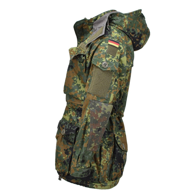 Leo Kohler military ripstop smock jacket flecktarn camouflage tactical cordura hooded