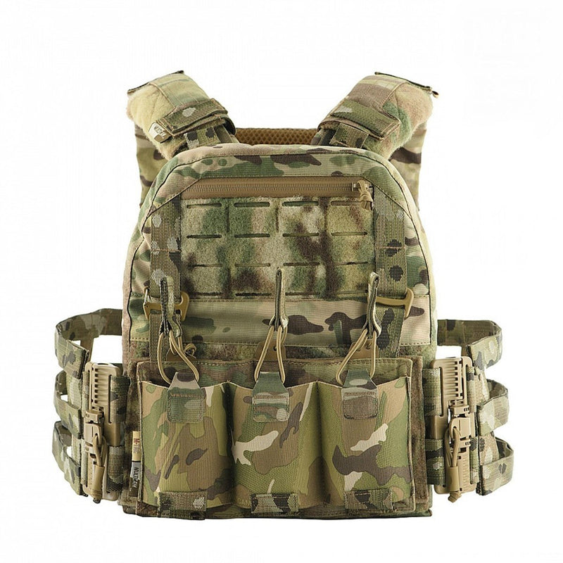 M-TAC Military Plate Carrier Vest tactical quick-release mag pouches Multicamo