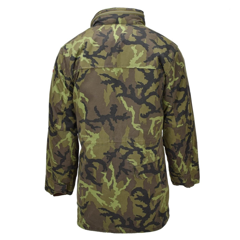 Origial Czech Military Parka style Jacket Linning Faux fur M95 Camouflage