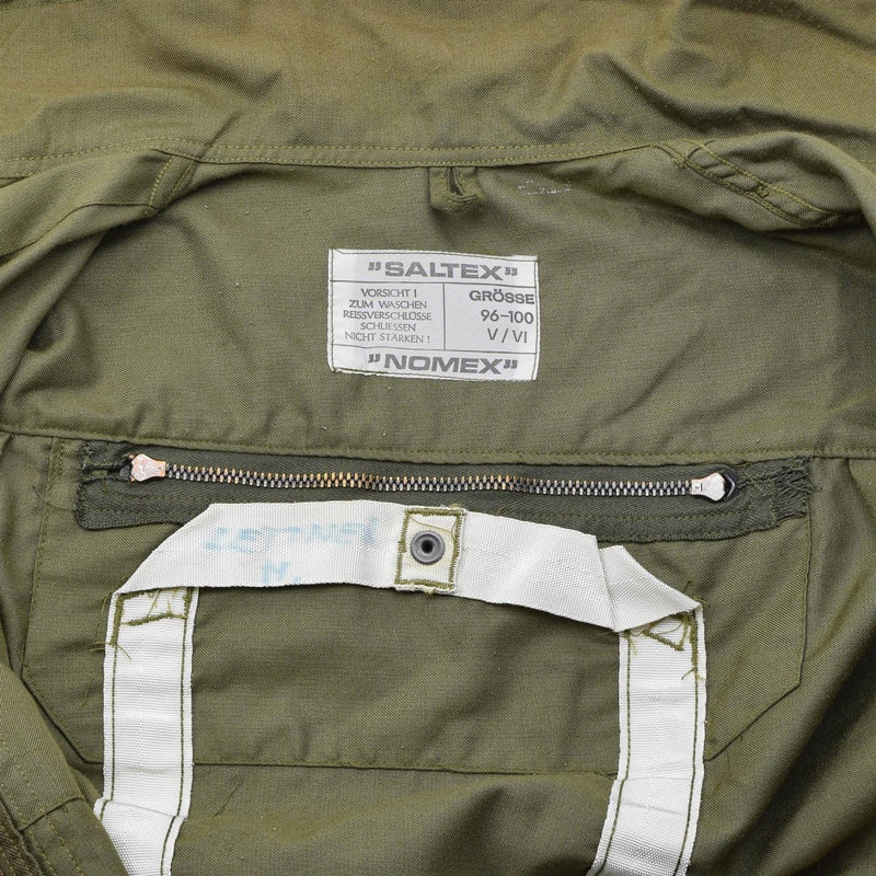 Original Austrian Army coverall green Nomex cargo slash pockets
