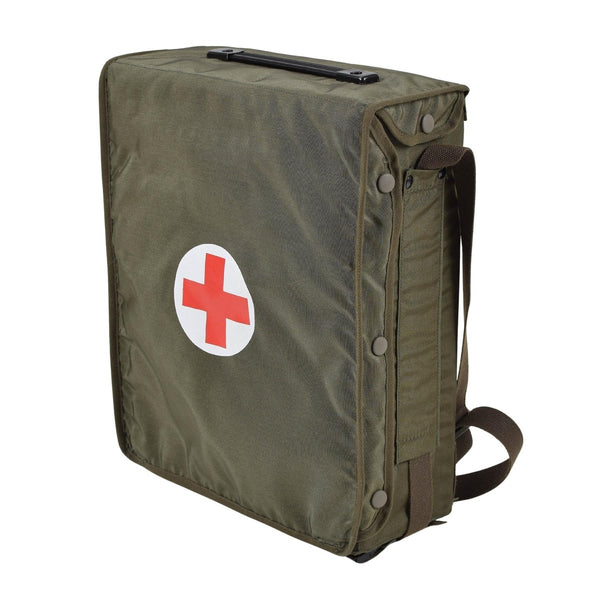 Original Austrian army first aid bag shoulder olive doctor medical survival adjustable shoulder strap