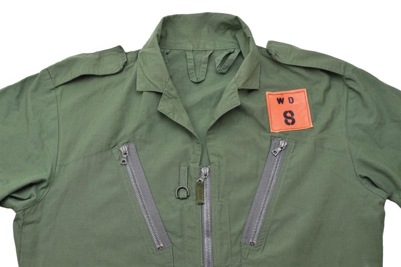 Original British military coverall green MK16 Nomex flame-resistant jumpsuit