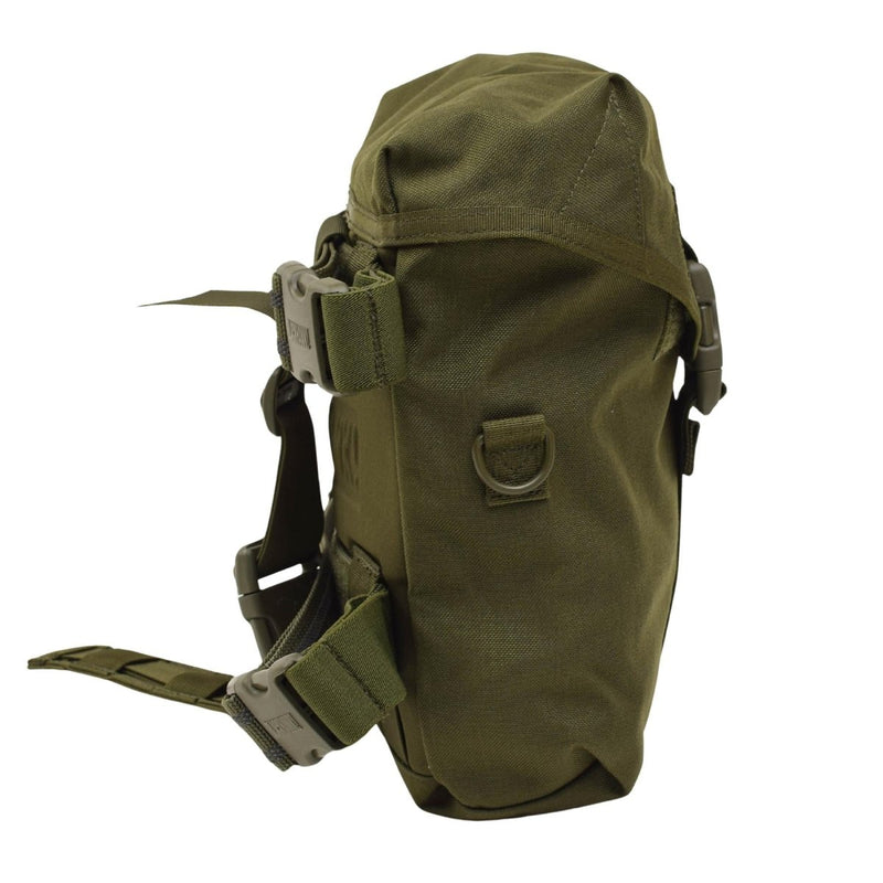 Original British Military drop down leg pouch olive army adjustable straps nylon