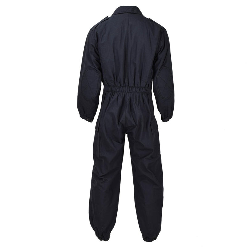 Original British Military Police black coverall water flame resistant jumpsuit elasticated ankles and cuffs