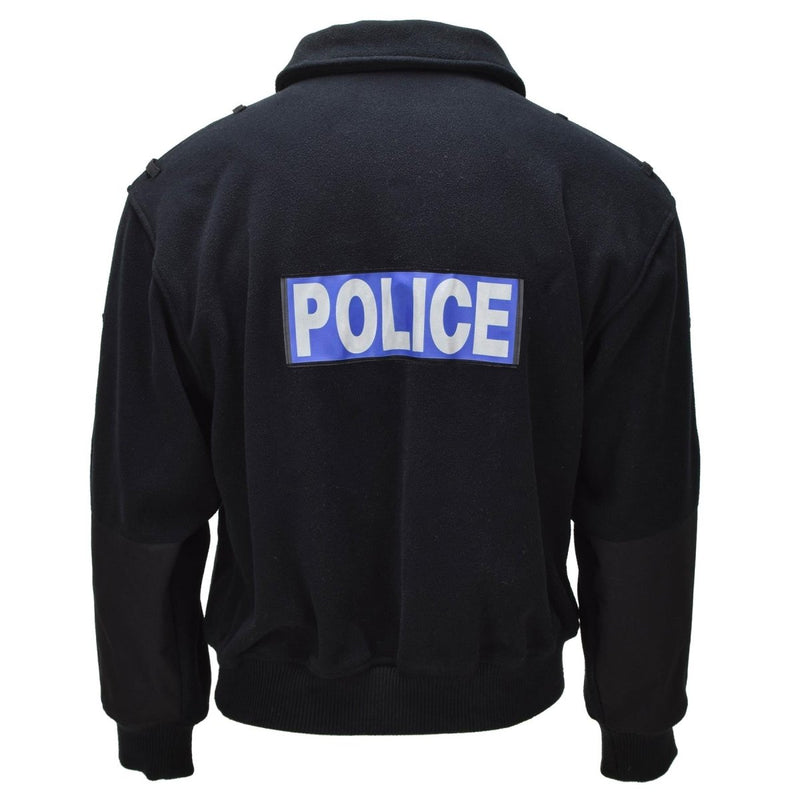 Original British Strathclyde Police Jacket Elasticated Cuffs Hemline Black