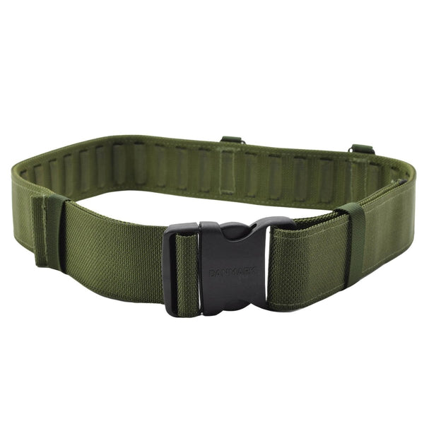Original Danish army tactical belt olive adjustable field webbing combat quick release buckle strap