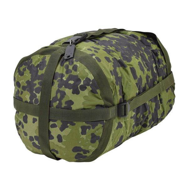 Original Danish military compression bag M84 camo PU coated quick release buckle strap