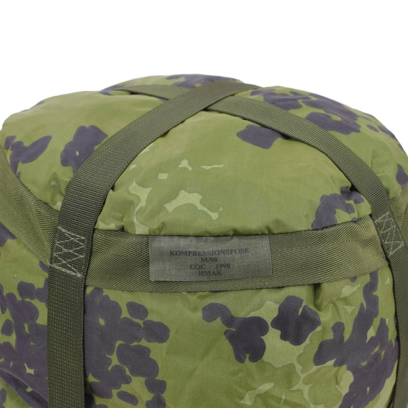 Original Danish military compression bag M84 camo PU coated