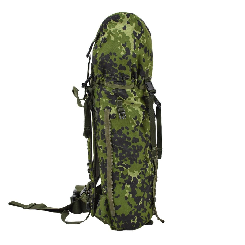 Original Danish military rucksack M96 camo 50L tactical backpack camping bag adjustable shoulder straps