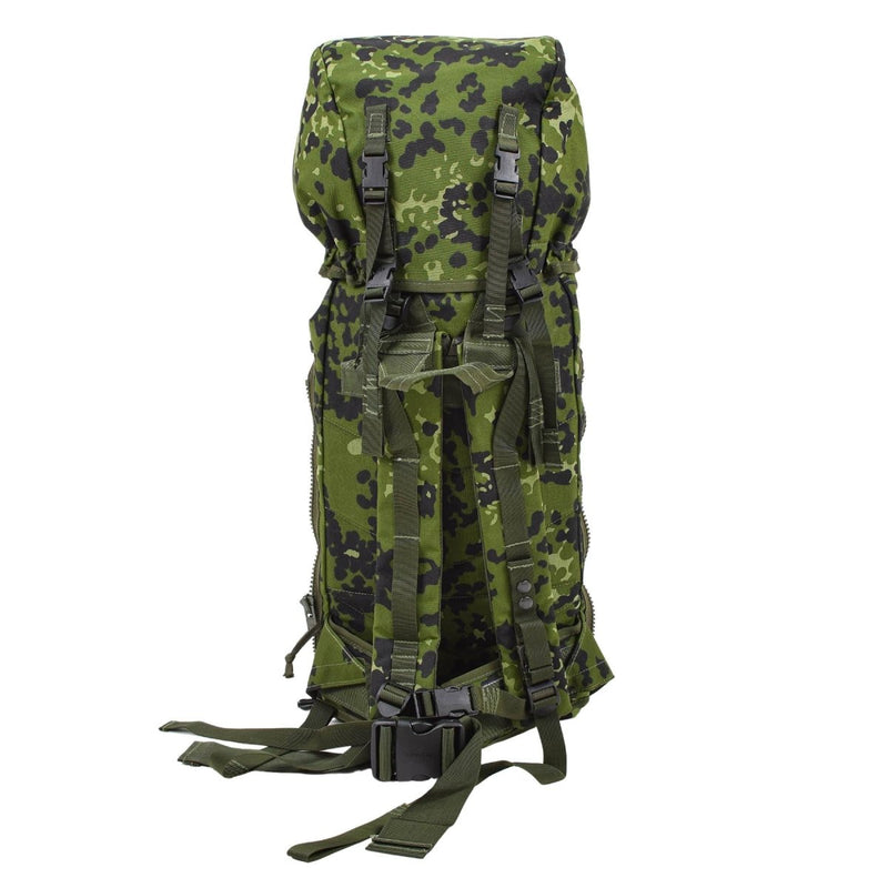 Original Danish military rucksack M96 camo 50L tactical backpack camping bag padded shoulder straps polyamide material