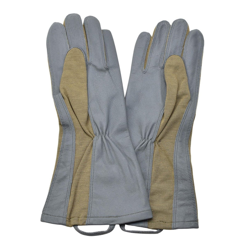 Original Dutch military olive gloves leather heat resistant meta-aramid material