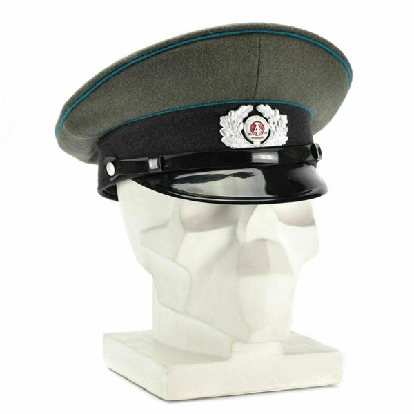 Original East German NVA army visor cap Air forces military peaked cap hat unisex adults original gray
