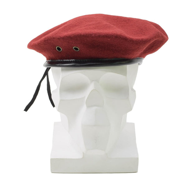 Original French Military red beret hat man force army wool lightweight cap NEW
