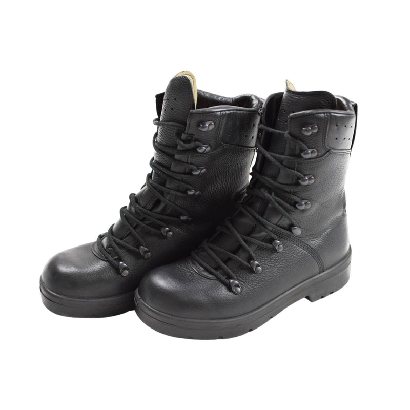 Original German Military Combat Shoes Water Resistant Anti Static Leather Black