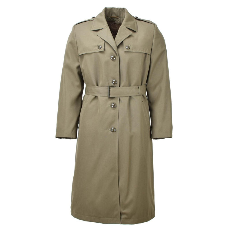 Women trench coat Original Italian military women trench coat olive long with belt liner army NEW GoMilitar