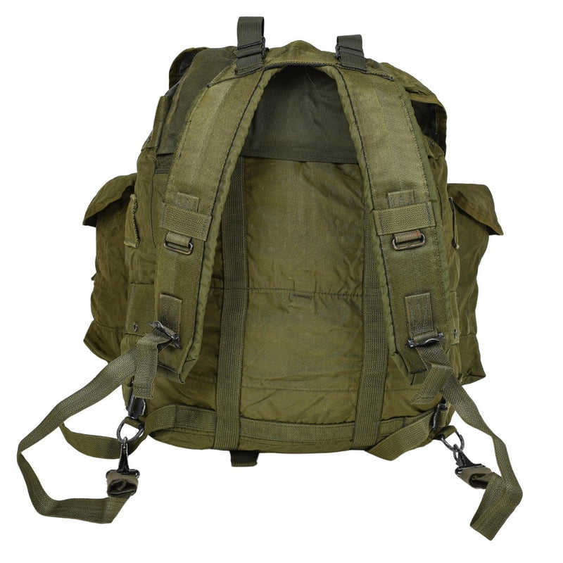 Original U.S. Military 50l Tactical Backpack 3 Outer Gear Pouches Olive Color