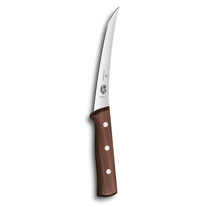 Victorinox Wood Collection Fixed Boning Knife Straight Stainless Steel Blade