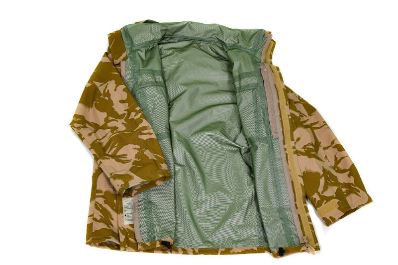 Genuine British army combat jacket desert camo MVP goretex waterproof rain