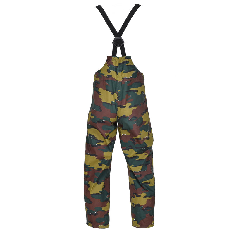 Vintage Belgian Military waterproof pants jigsaw camouflage breathable seyntex rain trousers