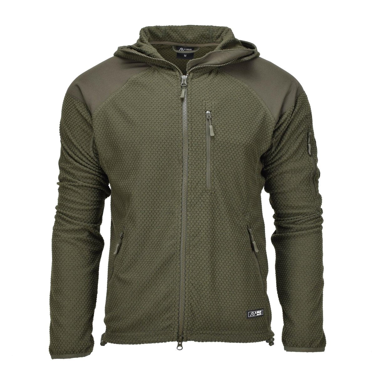 Military style cold weather fleece jacket hooded A.Blochl - GoMilitar