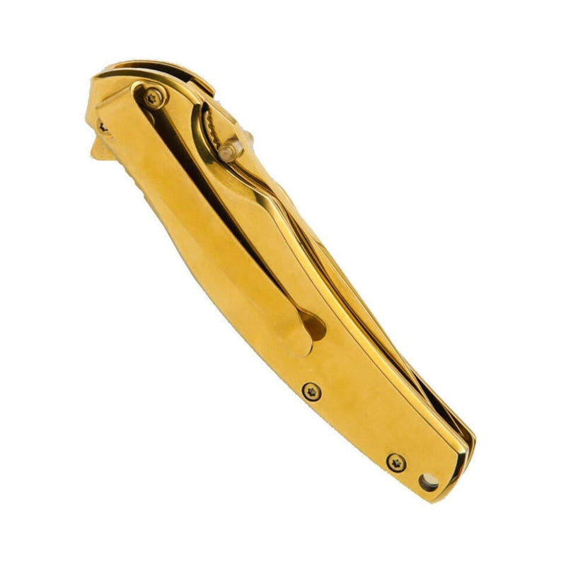 gold tonned pocket knife
