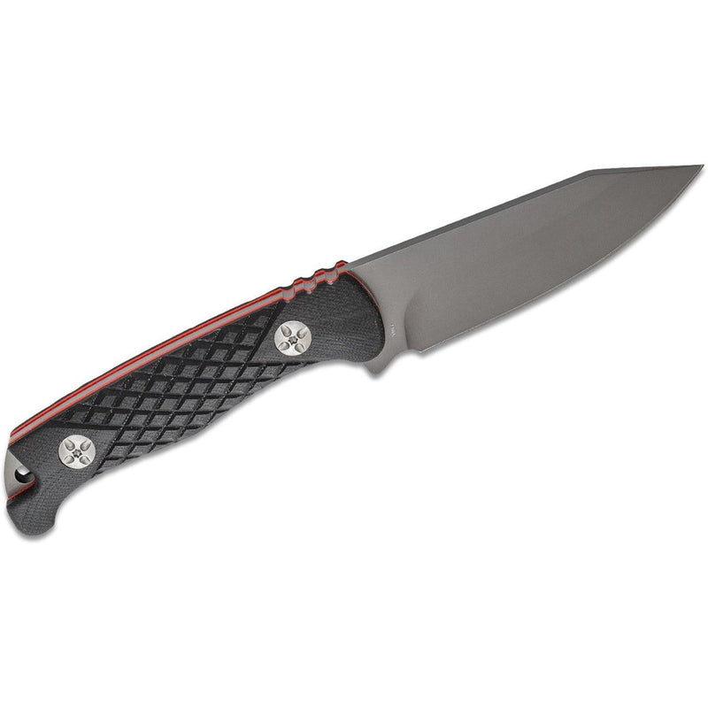 fixed blade knife full tang 440a steel g10  handle