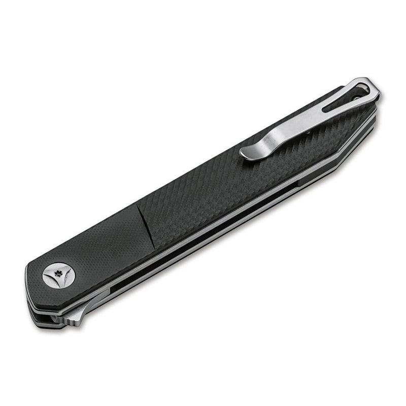 BOKER Miyu Pocket knife compact folding liner lock 440A steel black G10 handle