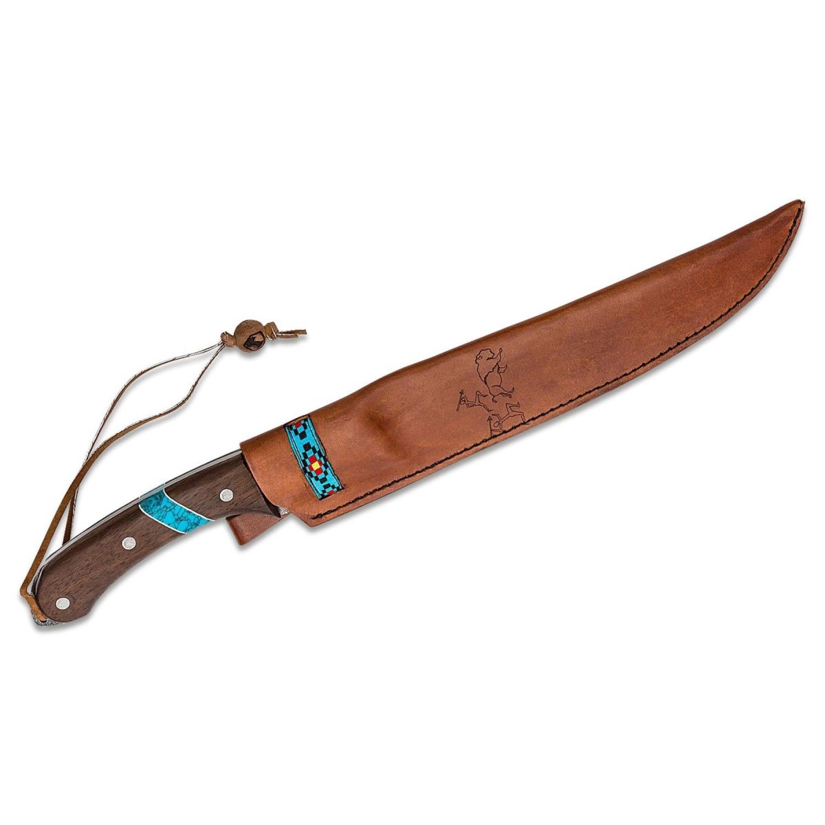 Couteau de la tribu Arapaho Blue River Machete drop point 1075 carbone ...