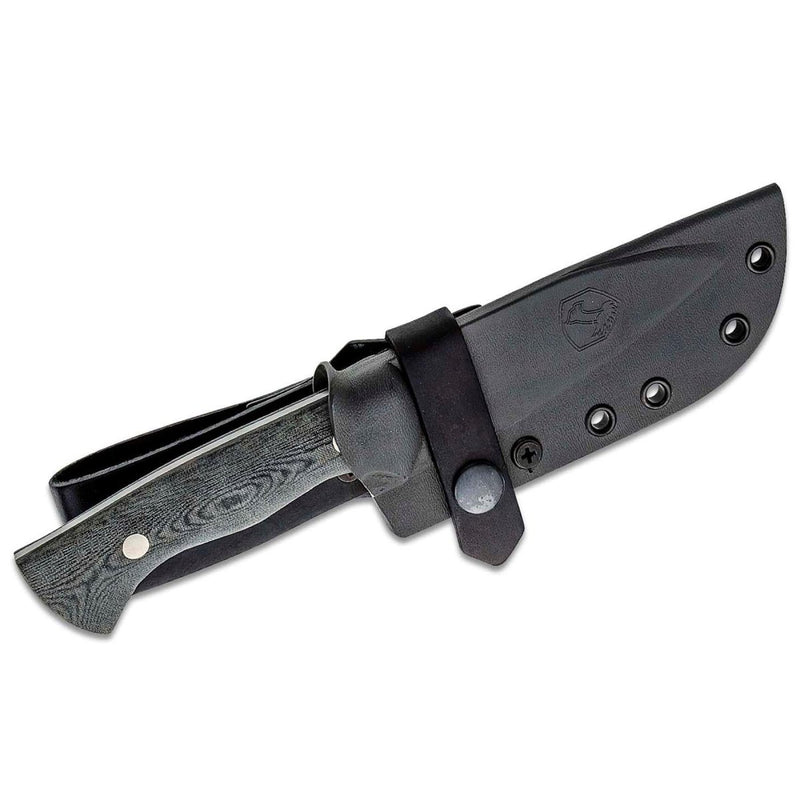1095 high carbon steel micarta handle knife