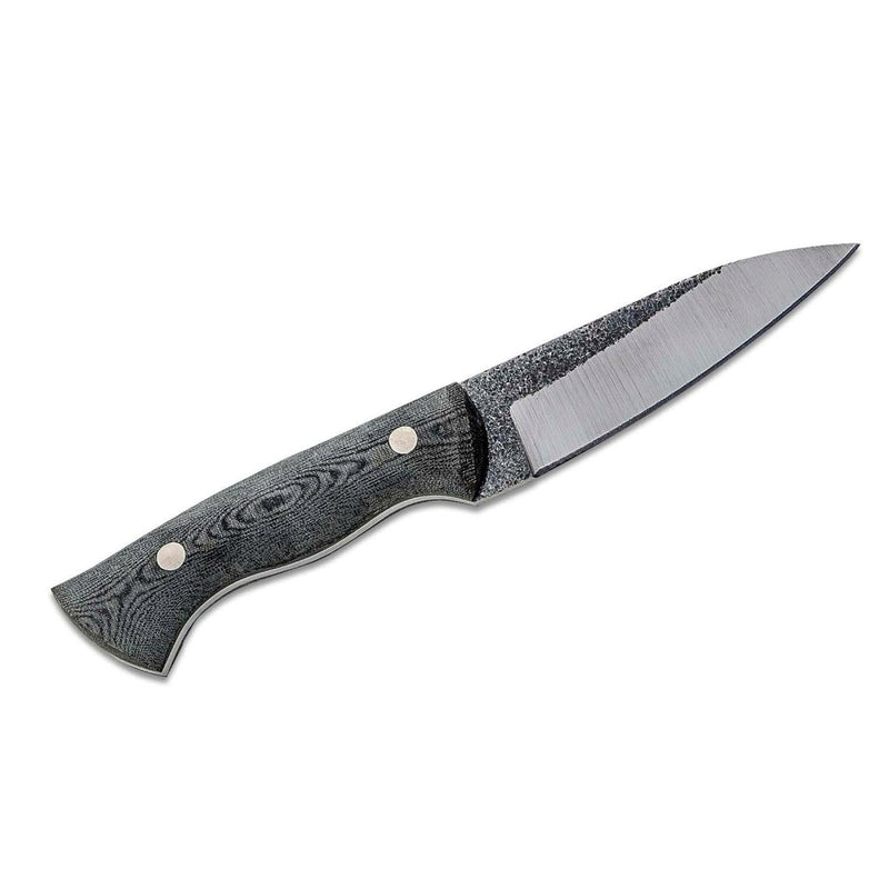 Bushcraft survival fixed blade knife 1095 high carbon steel micarta handle
