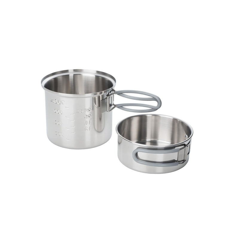 ESBIT Brand stainless steel pot capacity indicator camping trip water heating