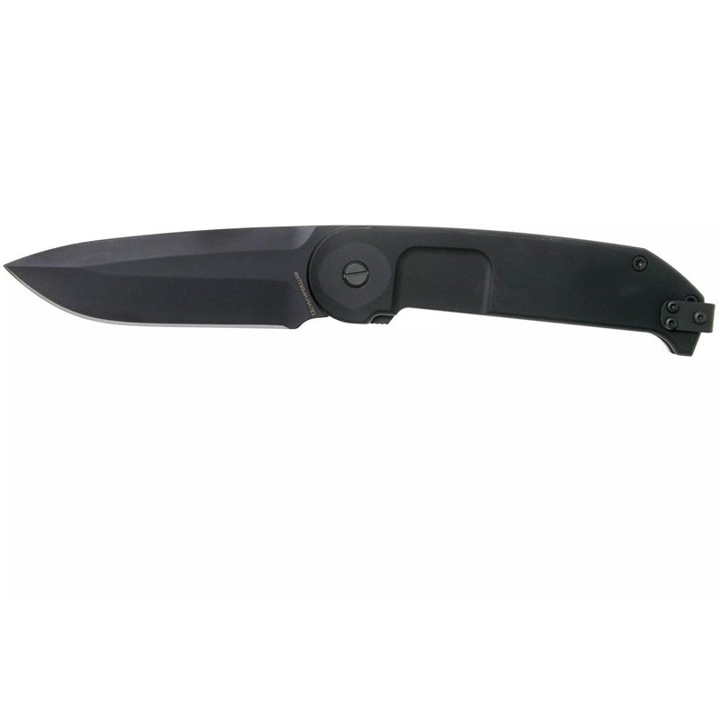 Professional Grade Folding Knife all black n690 steel