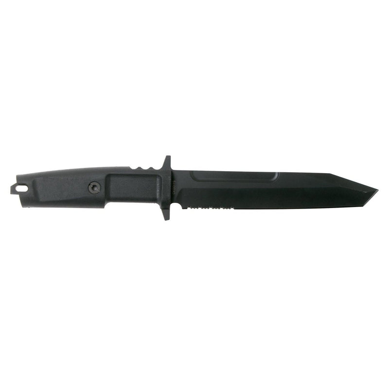 Tactical combat straight tanto fixed serrated blade forprene handle Extrema Ratio Fulcrum black knife