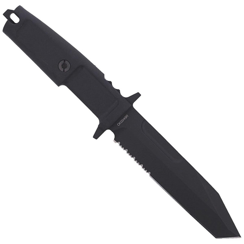 Tactical Extrema Ration Italy Fulcrum S black knife fixed tanto N690 steel blade multipurpose tactical survival camping