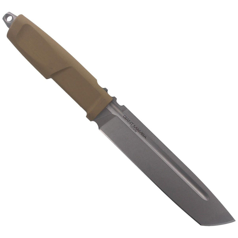 Extrema Ratio Gian Mamba knives 58 HRC Bohler N690 steel plain-edged tanto blade with full-length