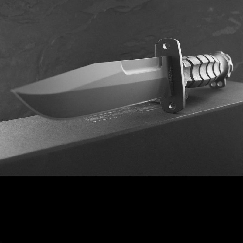 MK2.1 black tactical combat field knife fixed clip point Bohler N690 steel edged plain 177mm blade Extrema Ratio
