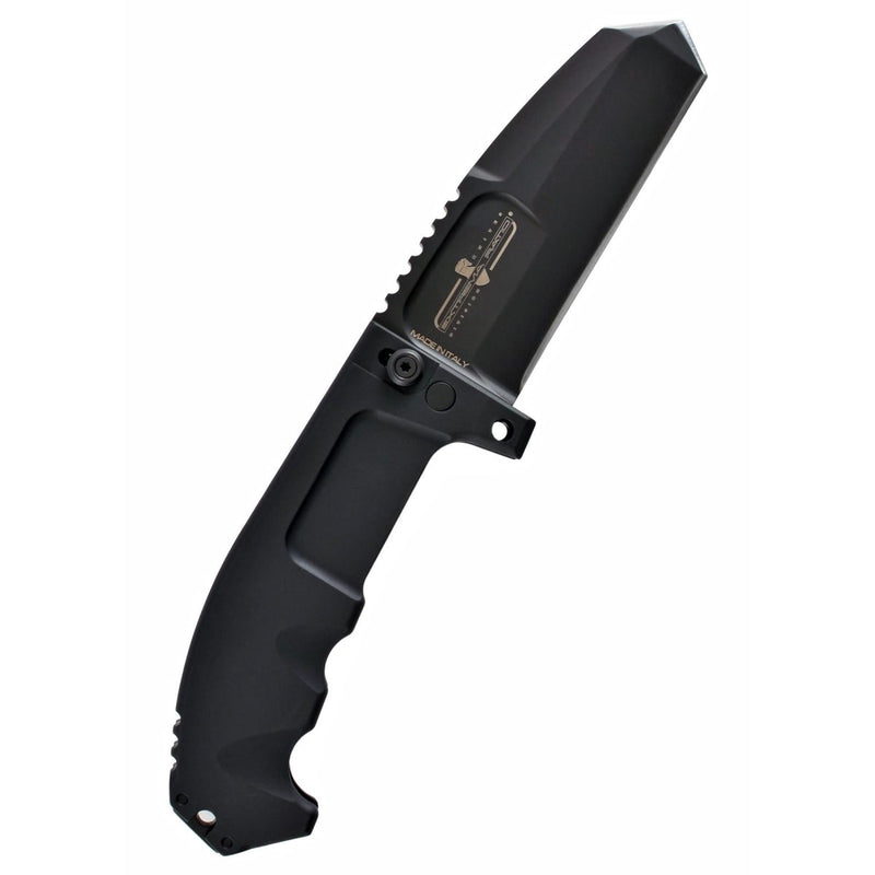Rao survival field knife folding tanto plain blade Bohler N690 steel HRC 58 compact Italian knives Extrema Ratio
