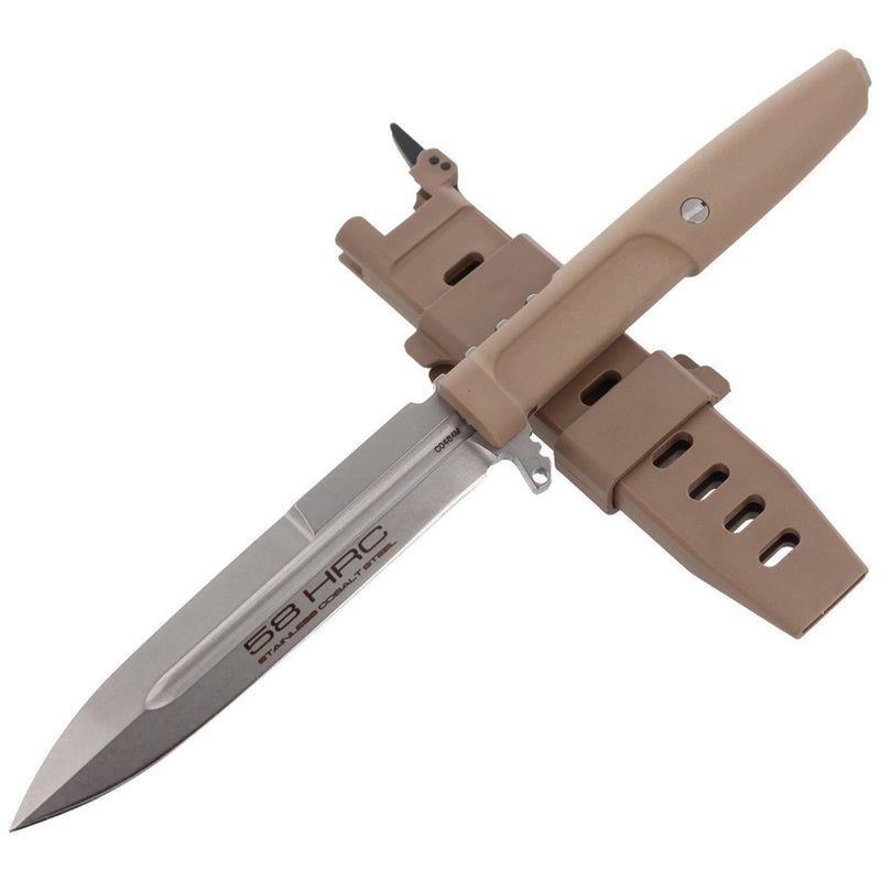 Extrema Ratio REQUIEM DESERT survival combat knife fixed spear point Molle system two multi-position clips N690 steel