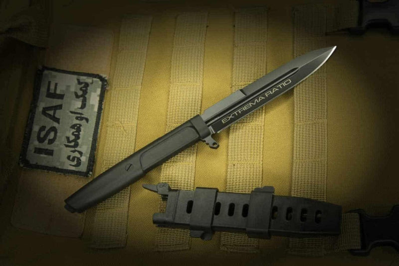 Extrema Ratio REQUIEM multipurpose knife lightweight fixed spear point plain blade N690 steel HRC 58 tactical dagger