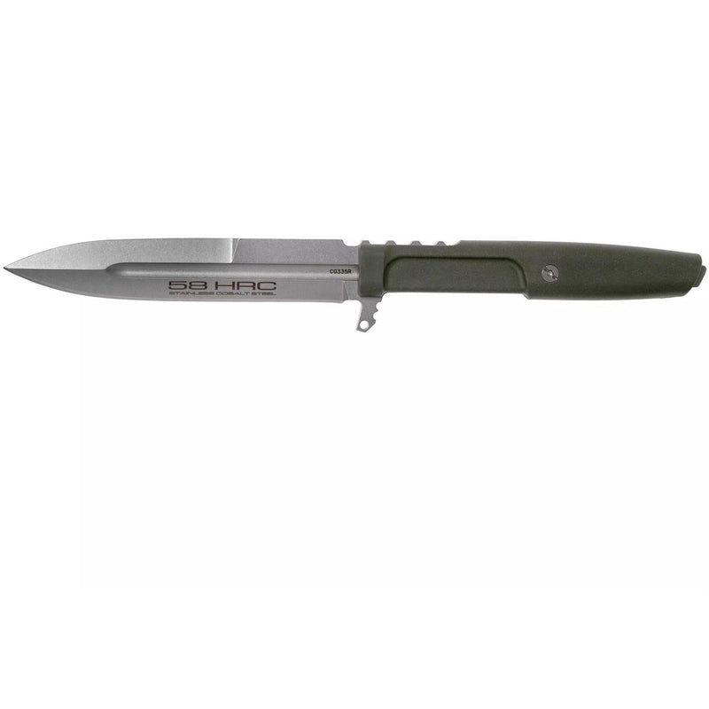 REQUIEM RANGER GREEN survival tactical combat lightweight knife fixed spear point plain blade Bohler N690 Steel 58HRC Knives
