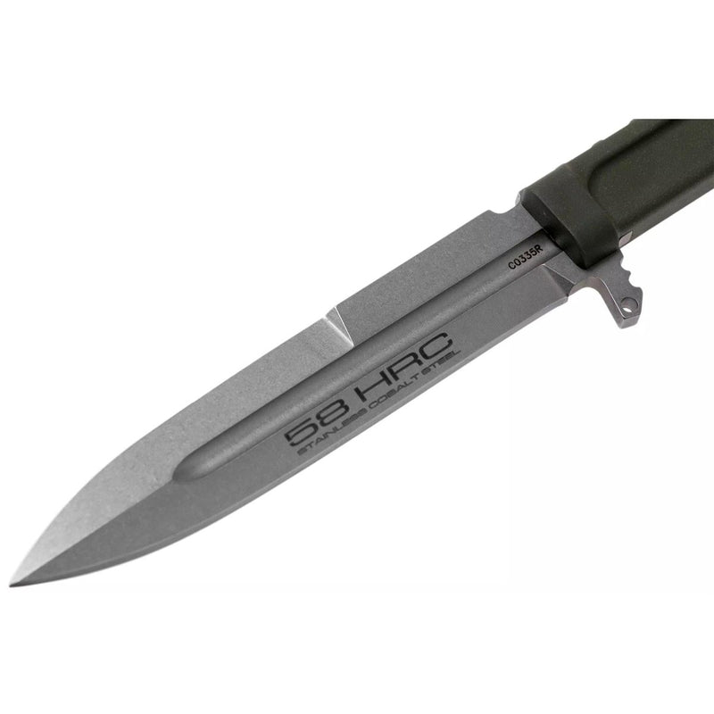 REQUIEM RANGER GREEN survival tactical combat lightweight knife fixed spear point plain blade Bohler N690 Steel 58HRC Knives