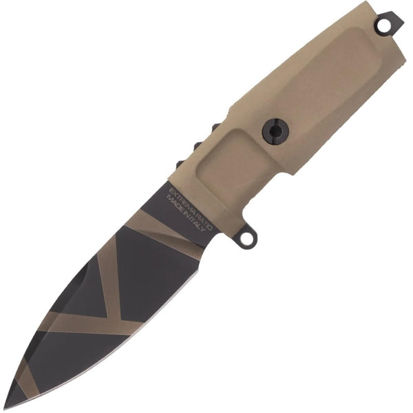 Extrema Ratio SHRAPNEL OG fixed blade backup knife leaf shape Desert Warfare