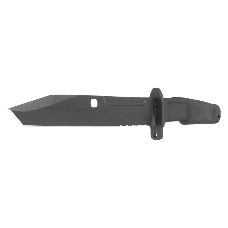 FULCRUM BAYONET NFG BLACK tactical combat field knife fixed tanto shape blade N690 steel 58HRC forprene handle