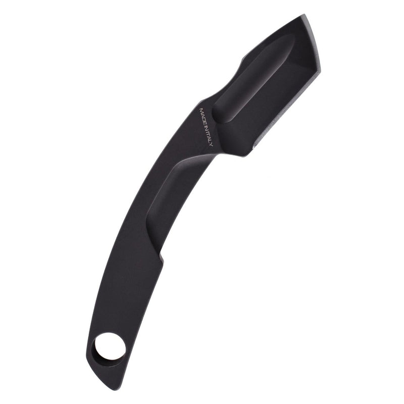 N.K.2 BLACK lightweight small neck knife fixed tanto blade Bohler N690 steel Italian fixed knife Extrema Ratio