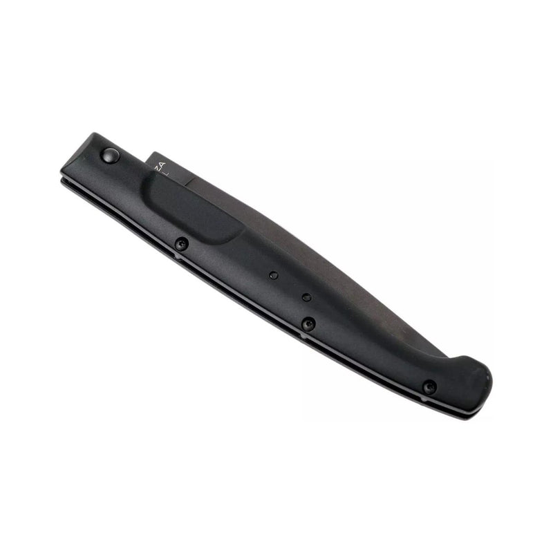 RESOLZA 12 BLACK versatile survival pocket knife folding clip point blade Bohler N690 steel anticorodal aluminum handle