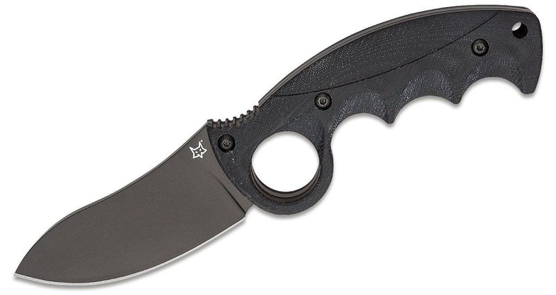 Fox Knives Brand Italy Alaskan Hunter knife fixed drop point sharp blade BECUT stainless steel G10 black handle